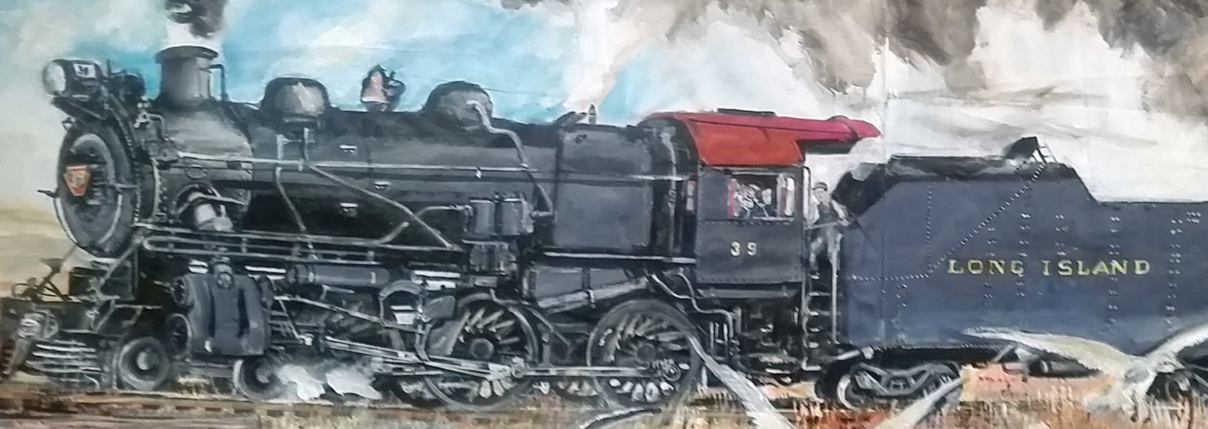 Historic Long Island Rail Road equipment preserved at the Railroad Museum of Long Island — the museum hosts holiday open houses across two North Fork sites
